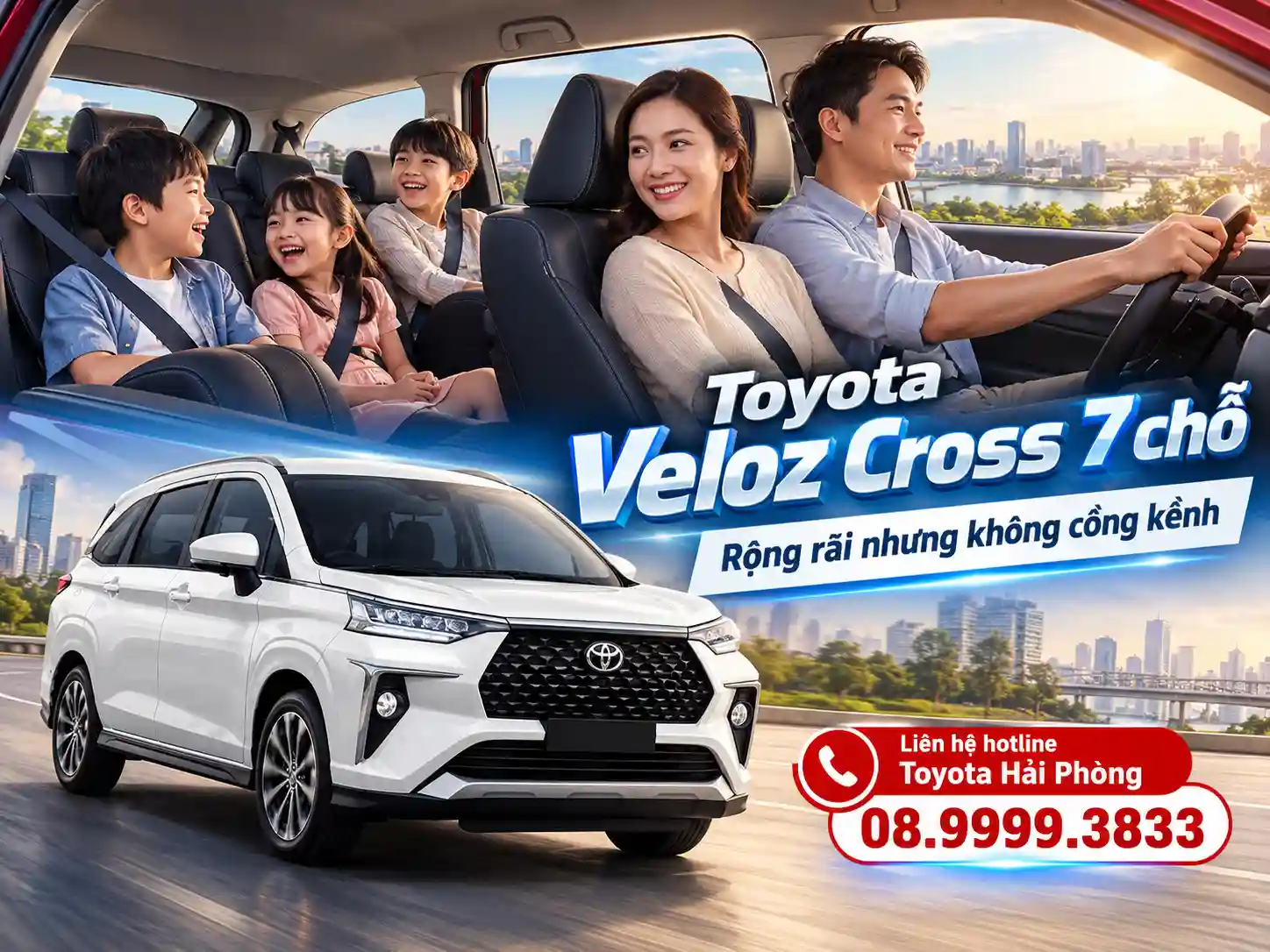 Toyota Veloz Cross - 7 chỗ cho gia đình, gọn gàng cho mỗi ngày