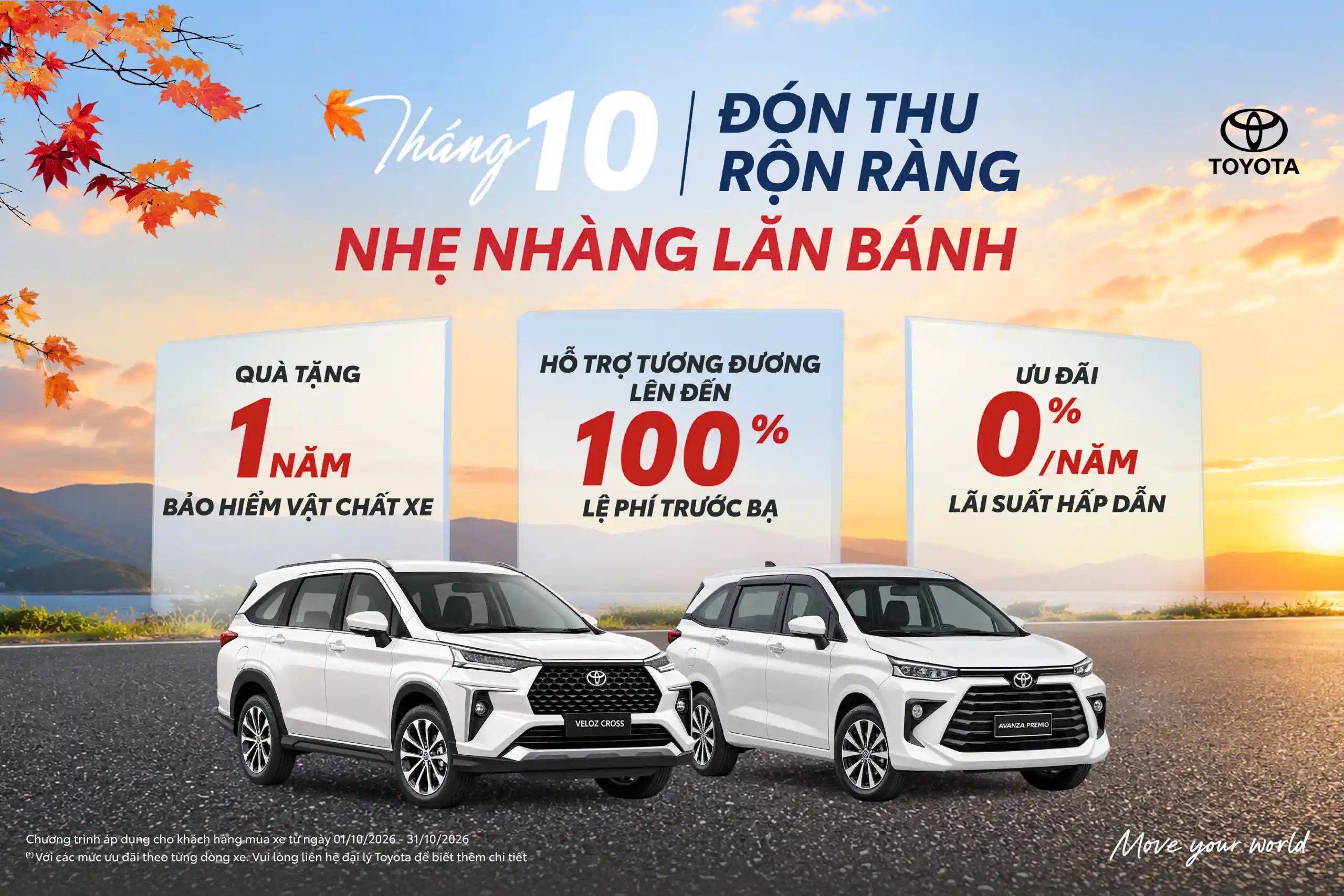 Ưu đãi Toyota Veloz Cross tháng 10/2026